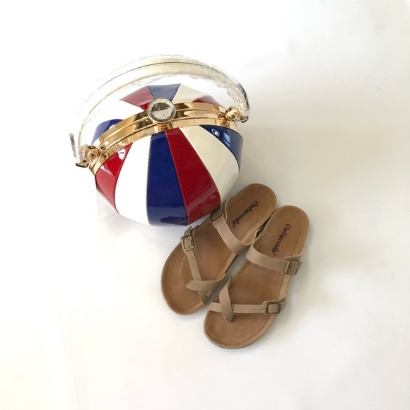 Beach Ball Satchel Cross body Bag Purse Glossy - Picture 2 of 5